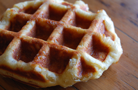 The best traditional Sugar Waffle in Cape Town made by The Wicked Waffle